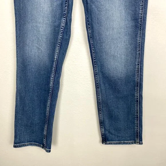 Gap Vintage Slim High Rise Straight Jeans Blue 6 - Picture 5 of 9